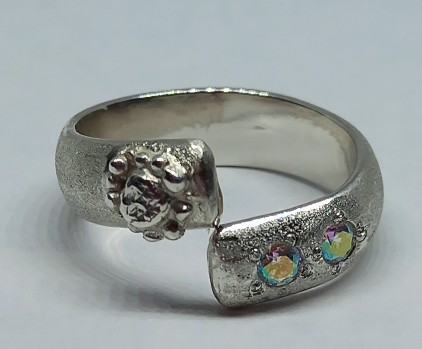 Sterling Silver and C.Z Diamond Ring