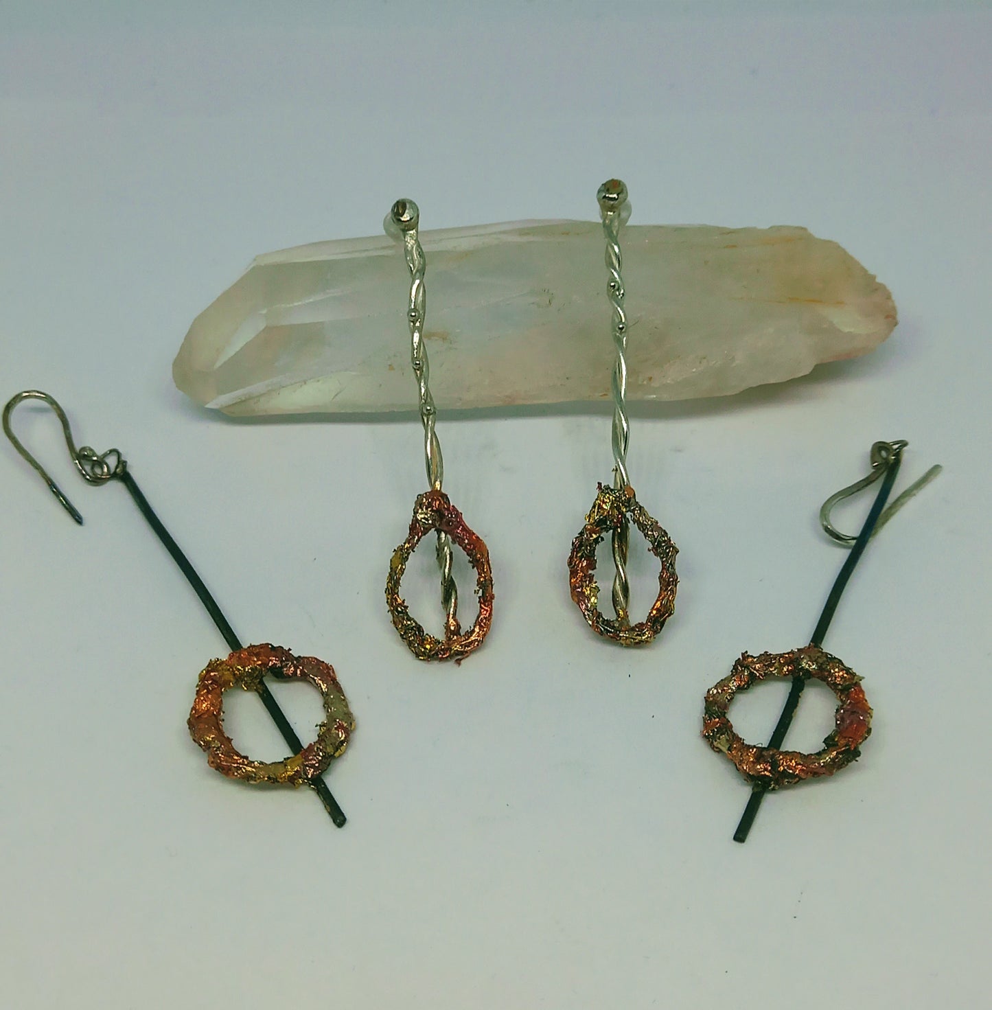 Timeless Silver and Gold Drop Earrings