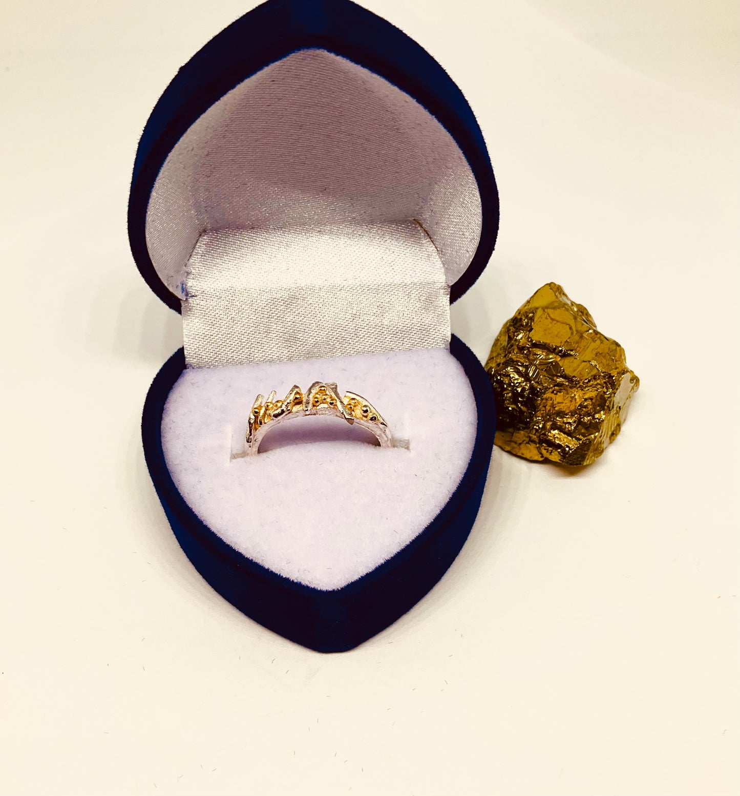 Silver and Gold Thorns Ring