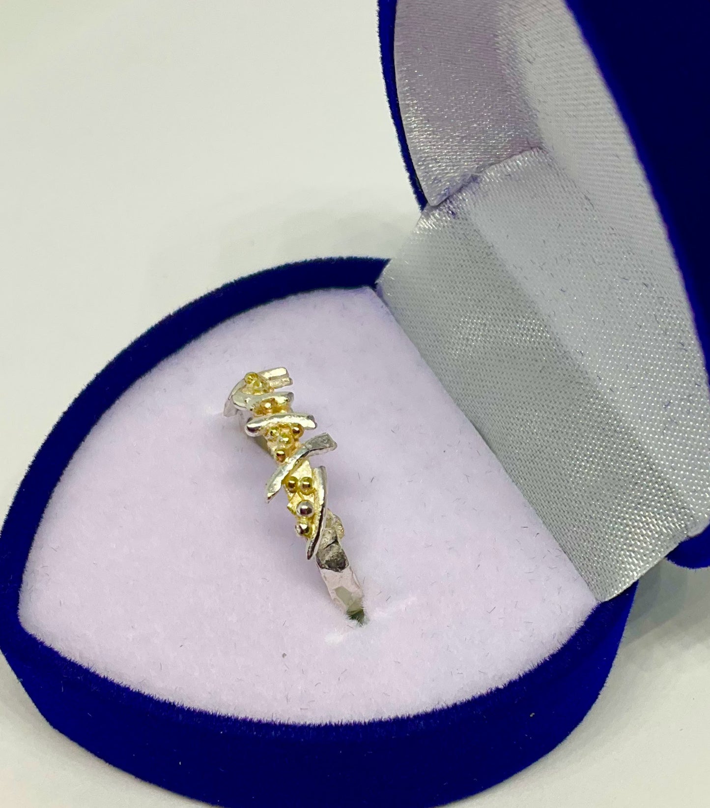 Silver and Gold Thorns Ring