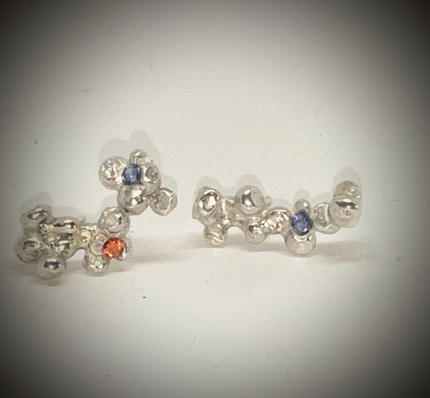 Sterling Silver and Cubic Zirconia Ear Cuffs.