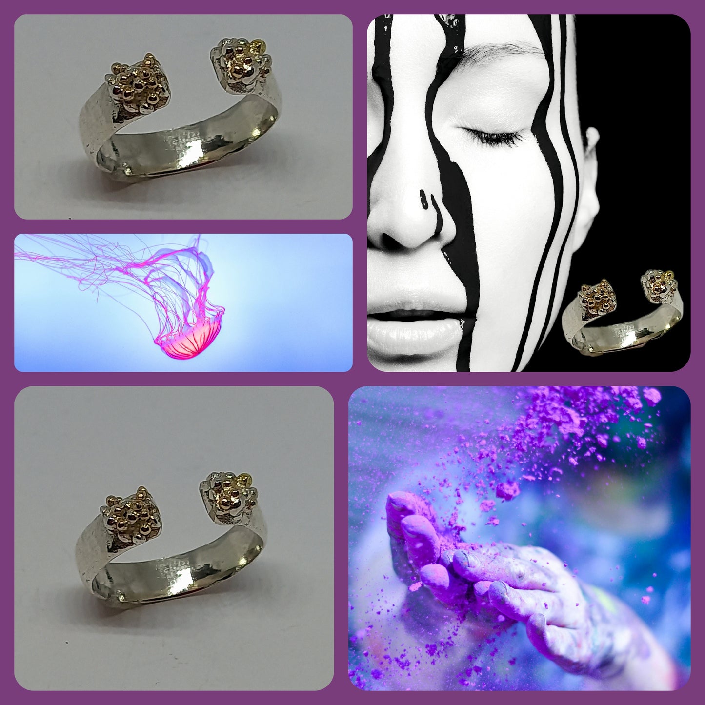 Exquisite Silver and Gold Ring