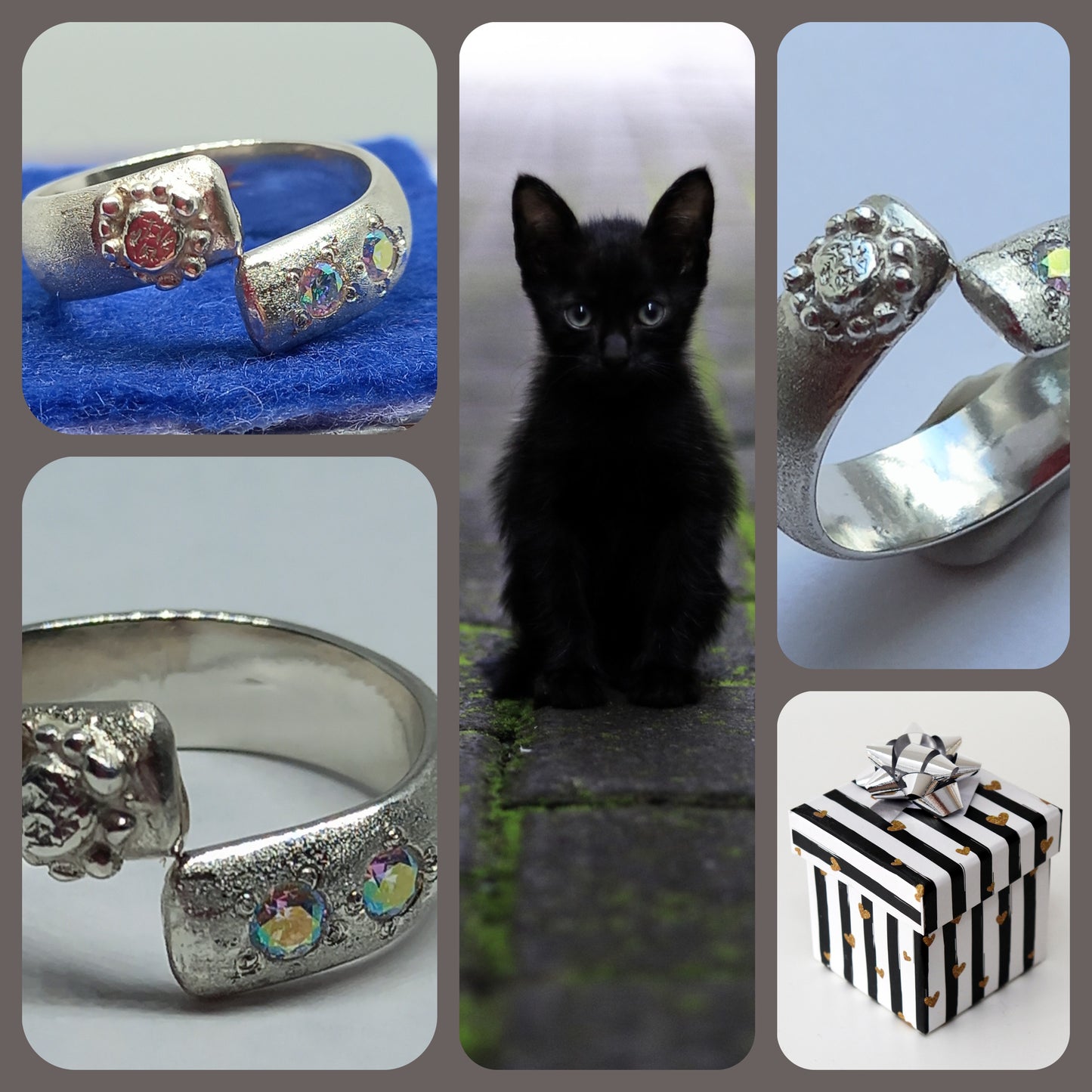 Sterling Silver and C.Z Diamond Ring