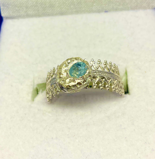 Fine Silver Ring Cubic Zirconia Setting