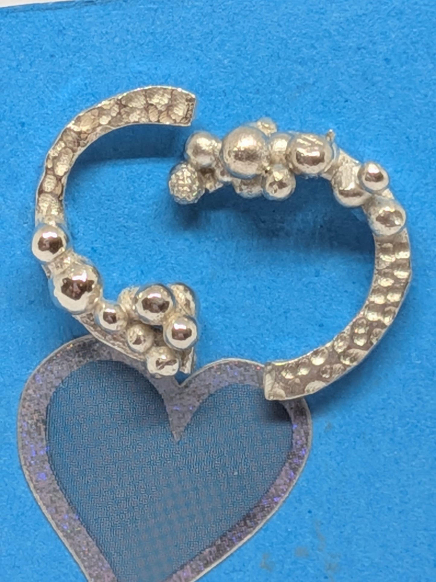 Solid Silver Unique Ear Studs