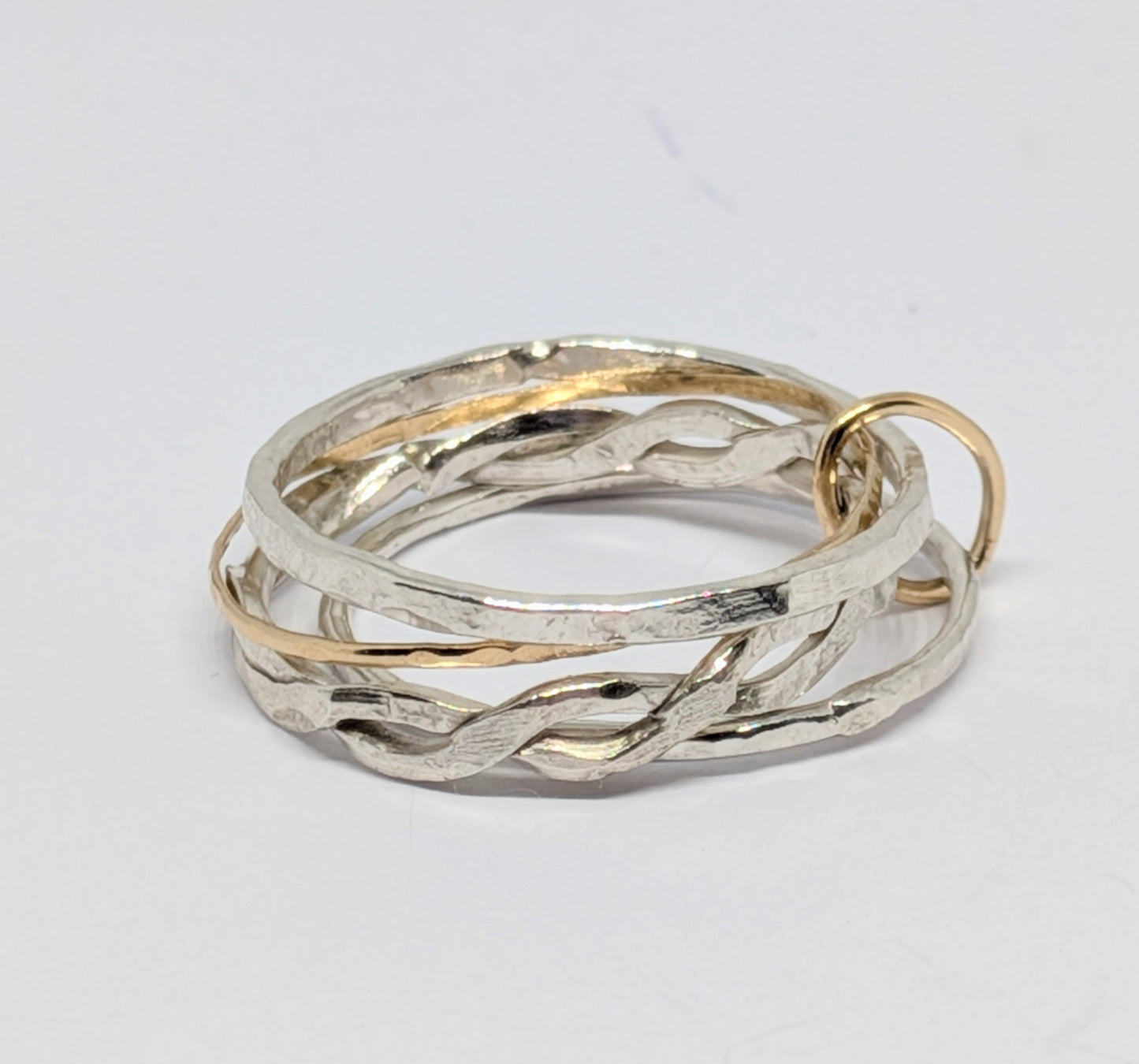Silver and Gold Stacking Rings