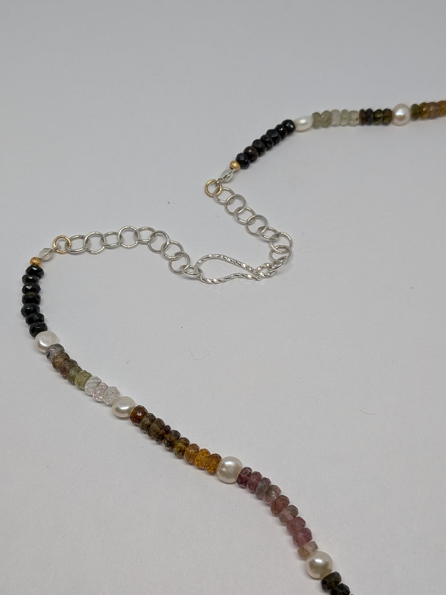 Tourmaline Necklace with Freshwater Pearls