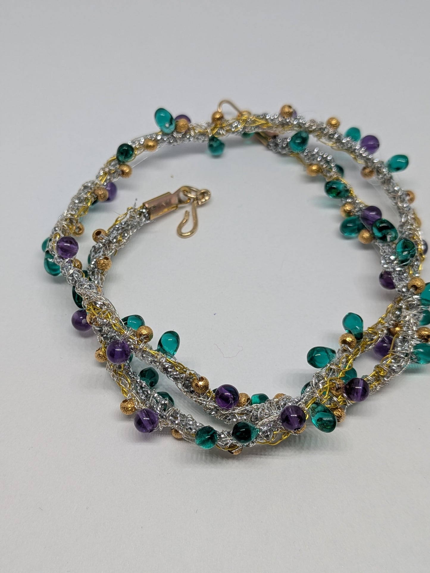 Silver Gold Bracelet.