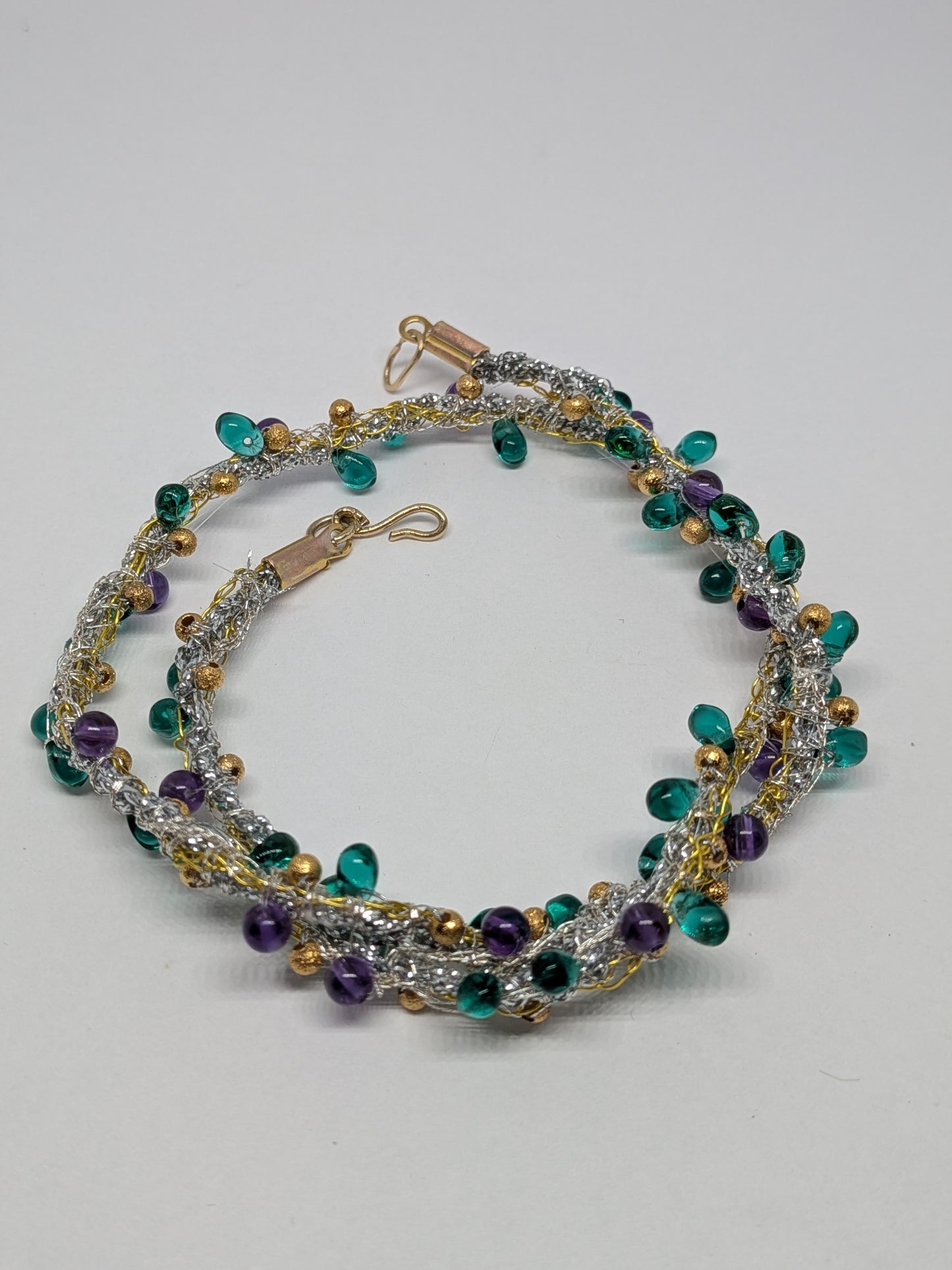Silver Gold Bracelet.