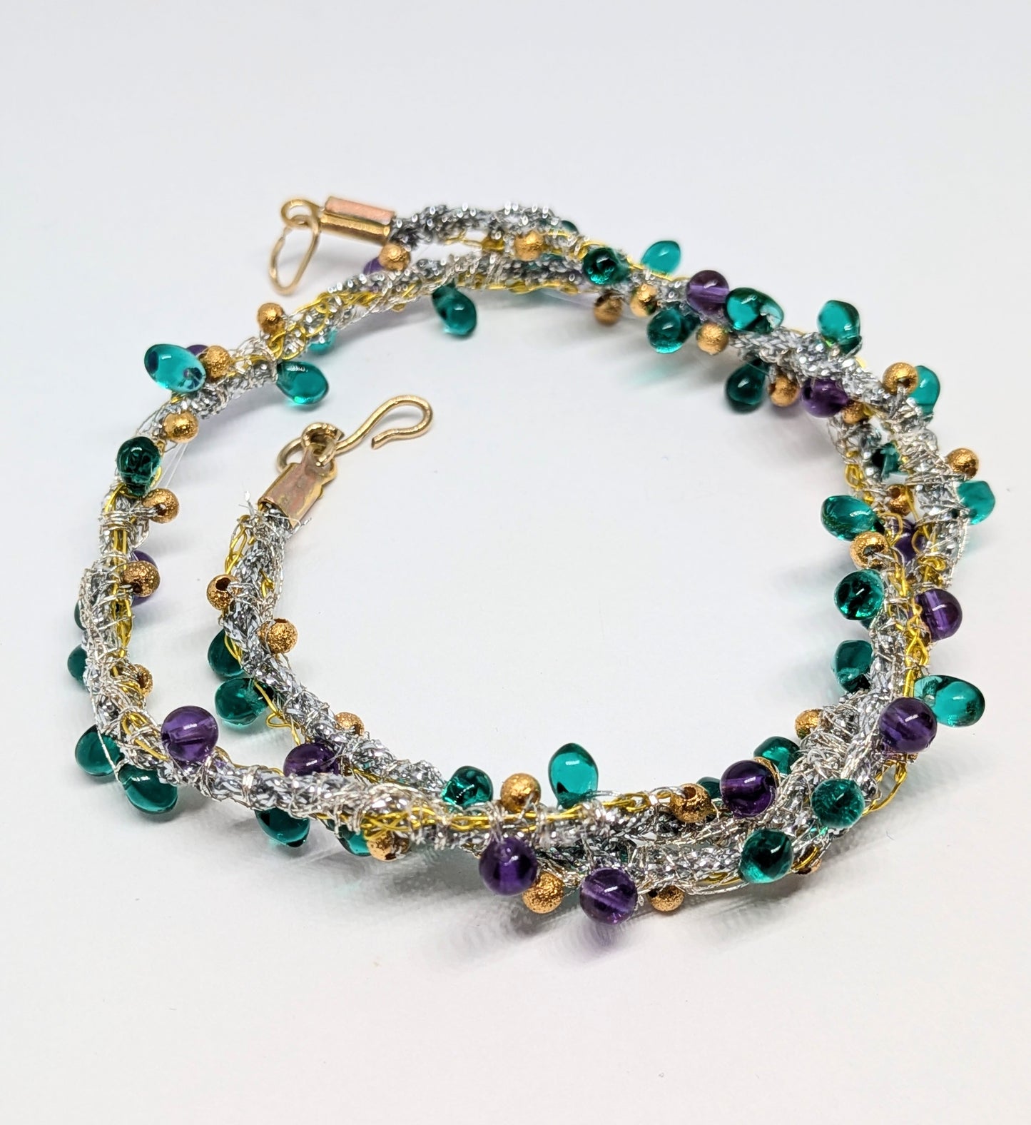 Silver Gold Bracelet.